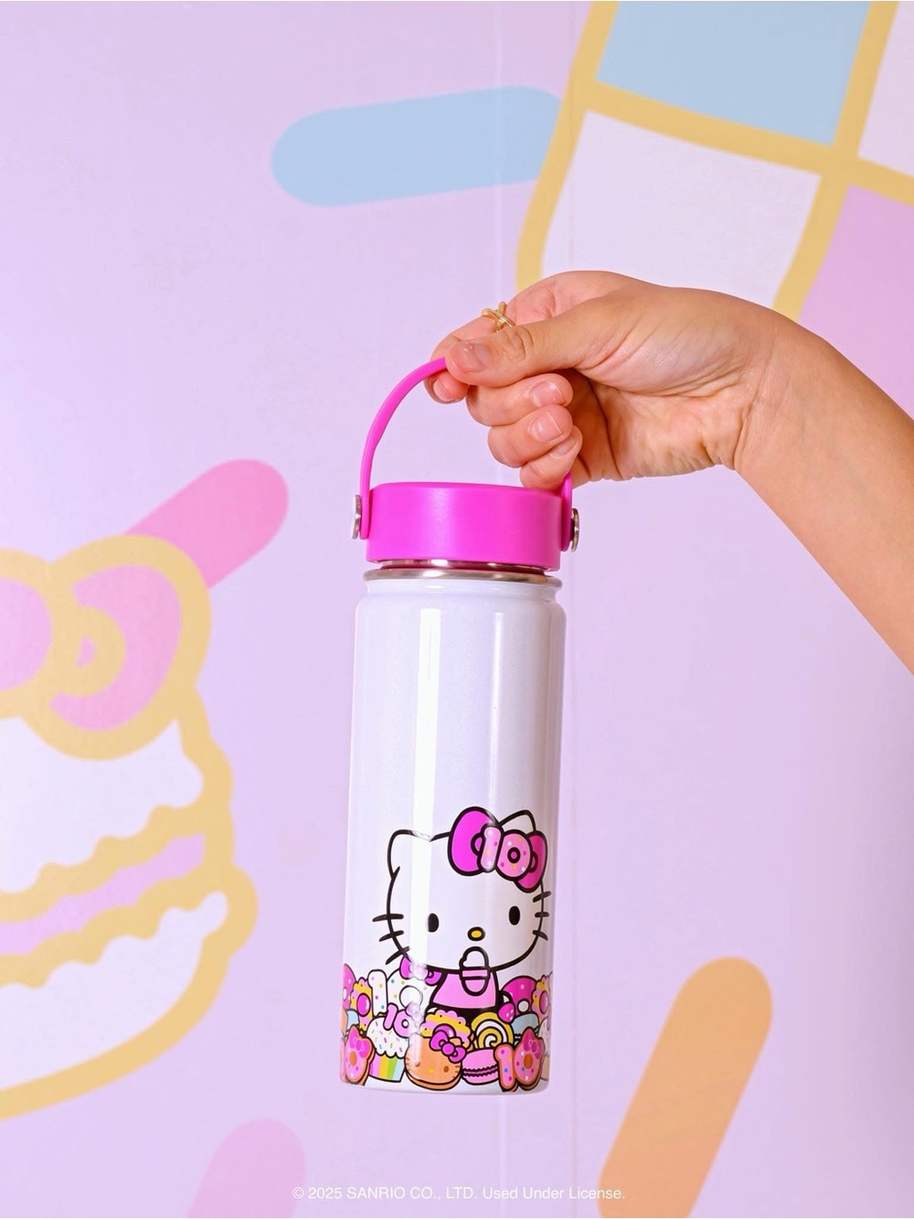 Hello Kitty Pink and White 10th Anniversary Water Bottle Box